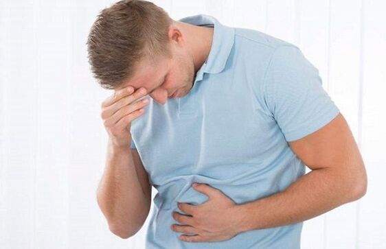 Cramps in the stomach with ascaridosis